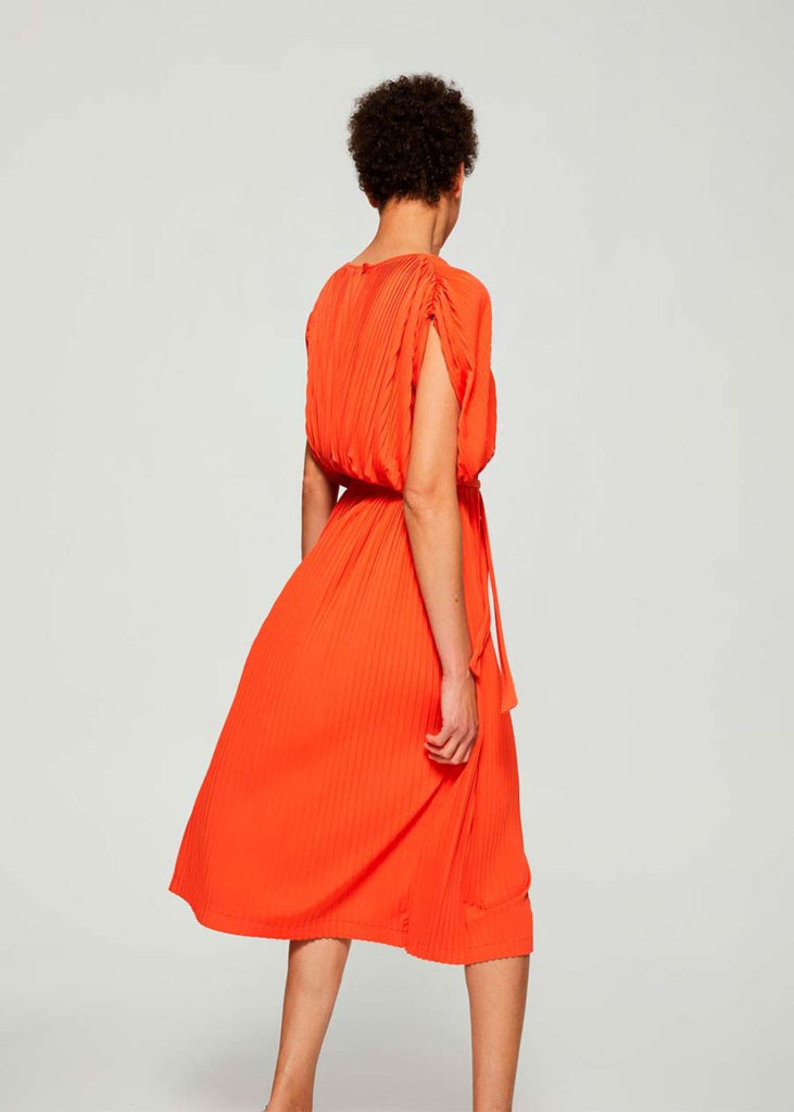 
Robe longue avec ceinture à la taille orange - ORANGE_VIF